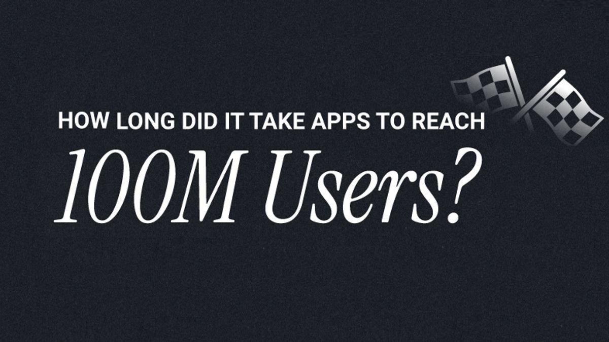 How long it took for apps to reach 100 million users infographic